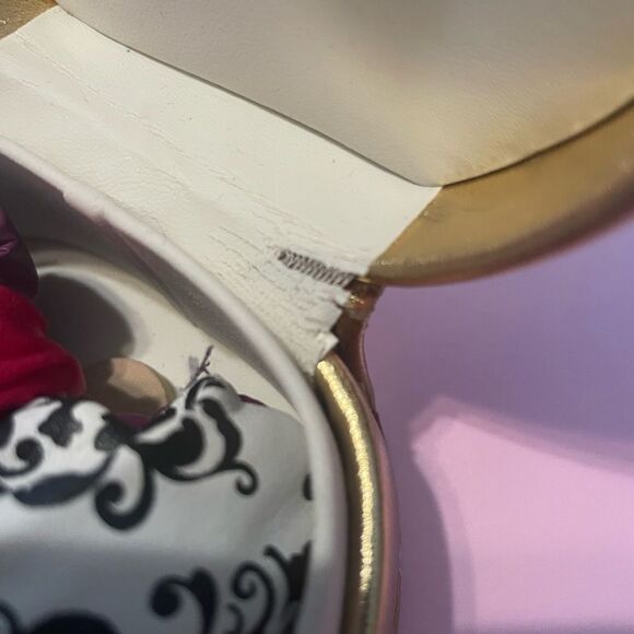 Louvett Pink Satin Fabric Watch Gold Tone NWT Includes Gold Box Case - Picture 9 of 13